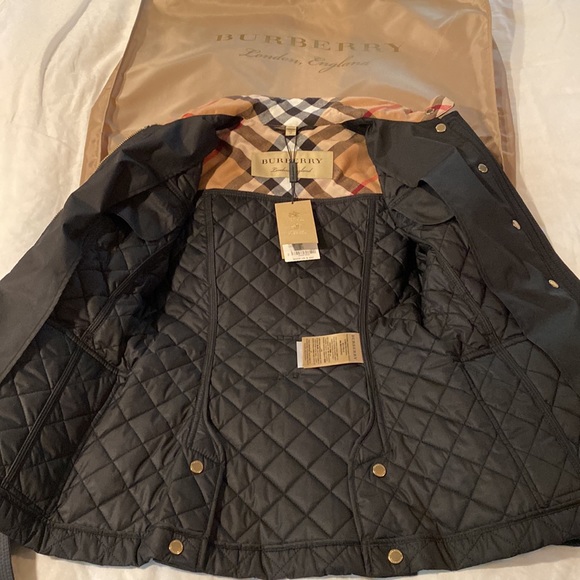 Burberry Jacket Authentic NWT XS Black - Picture 3 of 14